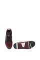 Gant Pantofi sport de piele nabuc si material textil, fara inchidere Andrew Barbati