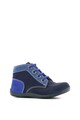 Kickers kids Pantofi sport de piele nabuc cu sireturi Baieti