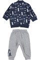 iDO Kids Set de jacheta bomber cu imprimeu grafic si pantaloni Baieti