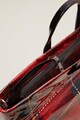 Mango Cheki kockás shopper táska női