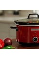 Crock-Pot Slow cooker  , 3.5 l, 2 Setari gatit, Functie pastrare la cald, Vas de ceramica detasabil, Rosu Femei