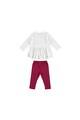 iDO Kids Bluza cu croiala asimetrica si colanti Fete