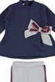 iDO Kids Set de bluza si pantaloni cu funda decorativa Fete