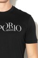 Emporio Armani Tricou cu decolteu la baza gatului si logo Barbati