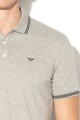 Emporio Armani Tricou polo din pique cu logo cauciucat Barbati