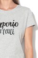 Emporio Armani Szövegmintás póló flitteres rátétekkel női