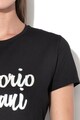 Emporio Armani Tricou cu imprimeu text si aplicatii cu paiete Femei