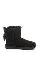 UGG Cizme scurte de piele intoarsa cu funda Fluff Femei