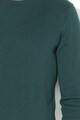 Tom Tailor PuNlover din tricot fin cu terminatii pliabile, Verde englez Barbati