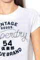 SUPERDRY Тениска с кадифена текстова щампа Жени