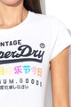 SUPERDRY Tricou cu imprimeu logo Puff Entry Femei