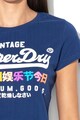 SUPERDRY Tricou cu imprimeu logo Puff Entry Femei