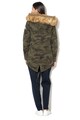 SUPERDRY Jacheta parka cu model camuflaj si blana sintetica detasabila Femei