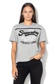 SUPERDRY Тениска Urban с лого и кадифени апликации Жени