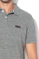 SUPERDRY Tricou polo din material pique, cu broderie logo Barbati