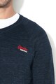 SUPERDRY Pulover din tricot fin, cu logo brodat Barbati