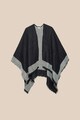 Oltre Poncho cu model reversibil Femei