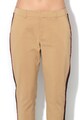 Maison Scotch Pantaloni chino slim fit cu segmente laterale contrastante Femei