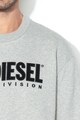 Diesel S-Crew-Division pulóver hímzett logóval férfi