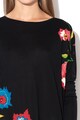 DESIGUAL Bluza lejera de jerseu, cu imprimeu floral Amsterdam Femei
