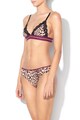 GUESS Sutien din material moale, cu animal print si garnituri de dantela Femei