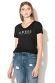 GUESS JEANS Tricou din amestec de modal cu decoratiuni Femei