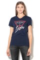 GUESS JEANS Tricou cu decolteu in V si logo Femei