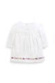 JoJo Maman Bebe Bluza cu broderii florale Fete