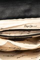 Pepe Jeans London Geanta crossbody de piele ecologica cu clapa tesuta Teresa Femei