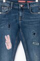 GUESS JEANS Blugi skinny cu aplicatii Baieti