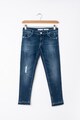 GUESS JEANS Blugi super skinny cu terminatii franjurate Fete