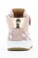 Kickers kids Pantofi sport mid high de piele si piele intoarsa Baieti