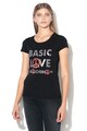 Love Moschino Tricou cu imprimeu text Femei