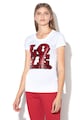 Love Moschino Tricou cu imprimeu text Femei