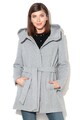 Vero Moda Liva gyapjútartalmú kabát kapucnival női