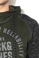 Jack & Jones Marko kapucnis pulóver kontrasztos ujjakkal férfi