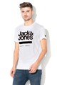 Jack & Jones Blake regular fit póló bársonyos logóval férfi