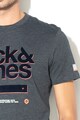 Jack & Jones Blake regular fit póló bársonyos logóval férfi