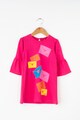 Agatha Ruiz de la Prada Rochie cu croiala in A si maneci tip clopot Letters Fete