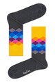 Happy Socks Sosete lungi unisex cu model geometric Femei