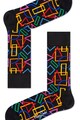 Happy Socks Sosete lungi unisex cu model geometric Barbati