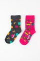 Happy Socks Set de sosete cu diverse modele - 2 perechi Fete