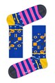 Happy Socks Sosete lungi unisex cu model geometric Femei