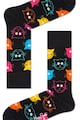 Happy Socks Sosete lungi unisex cu model cu pisici Femei