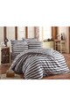 EnLora Home Комплект спално бельо  65% памук, 35% полиестер, 200x220 см, Черен/Бял Мъже