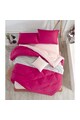 EnLora Home Lenjerie de pat  65% bumbac, 35% poliester, 200x220 cm, Fuchsia/Roz somon Femei