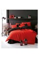 EnLora Home Lenjerie de pat  65% bumbac, 35% poliester, 200x220 cm, Rosu/Negru Barbati