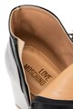 Love Moschino Botine de piele ecologica, cu detalii cu aspect metalizat Femei