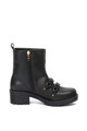 Love Moschino Ghete de piele cu aplicatii din lant Femei