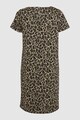 NEXT Rochie cu maneci scurte si animal print Femei